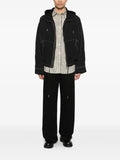 AMI Paris contrast-stitch hooded jacket