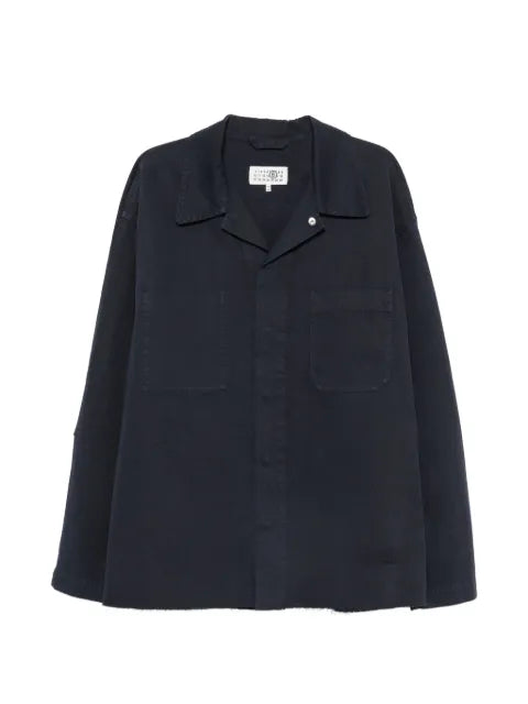 MM6 Maison Margiela concealed-fastening patch-pocket shirt jacket
