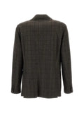 Boglioli check double-breasted jacket