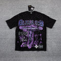 CLAZA GOD Purple Alien Graphic T-Shirt