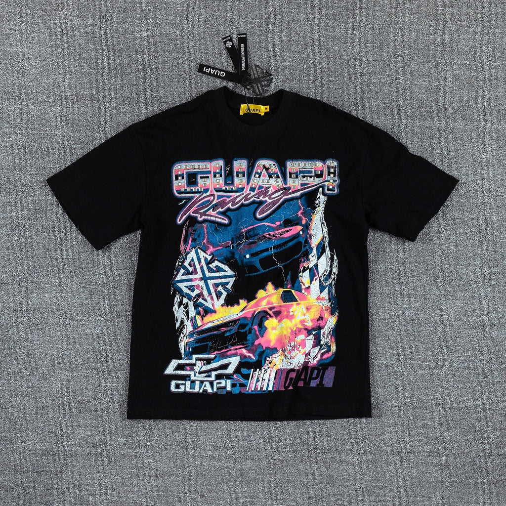 GUAPI Racing Geometric Short-Sleeve T-Shirt